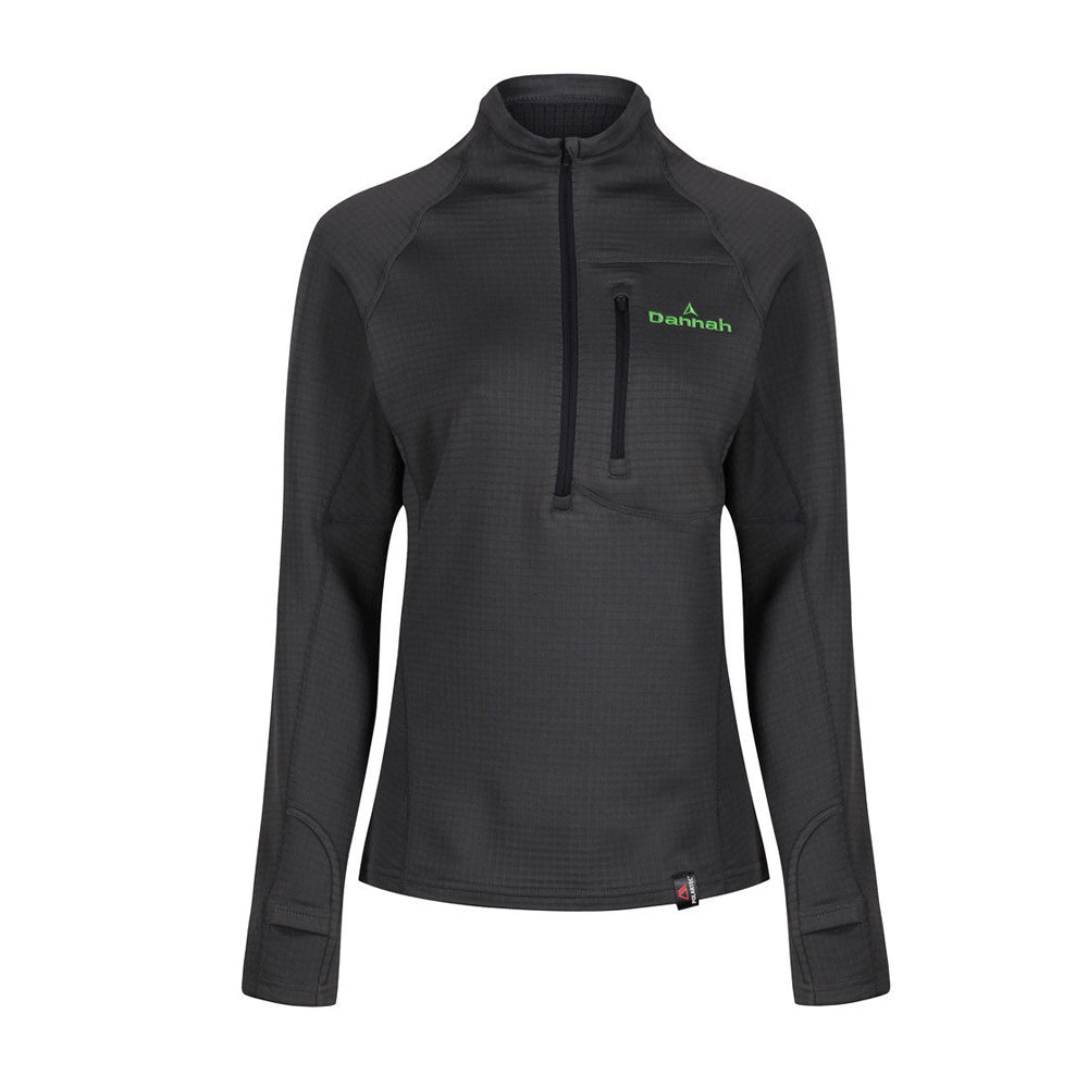 Women's Polartec Power Grid zip top midlayer