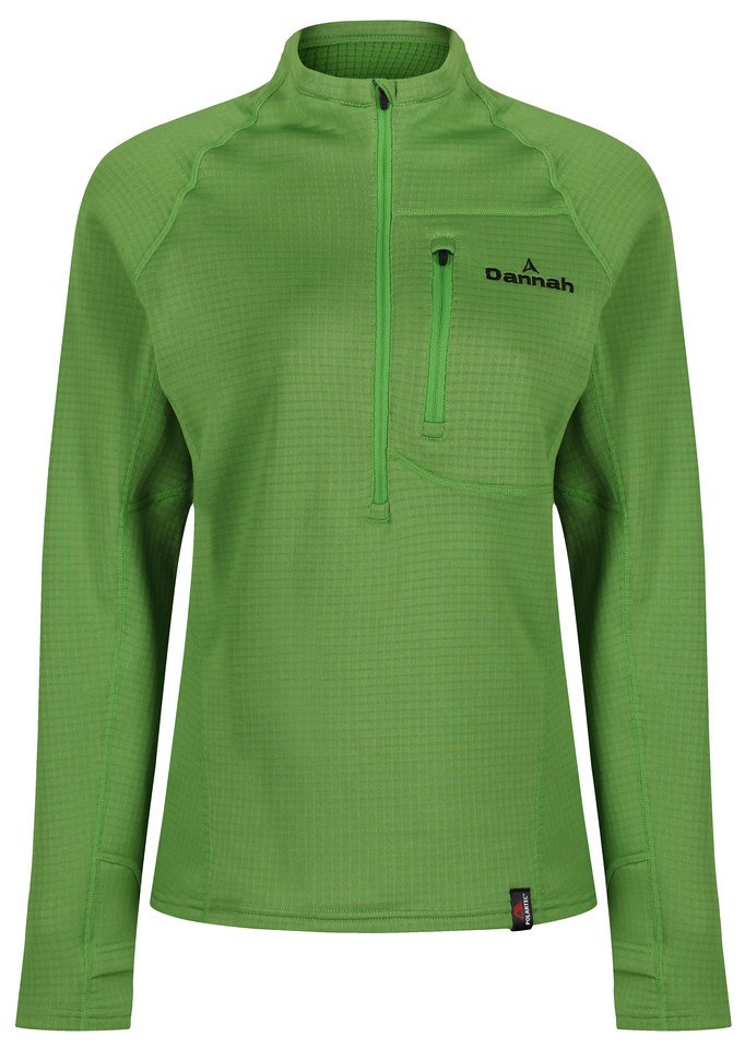 Women's Polartec Power Grid zip top midlayer